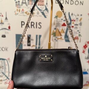 Kate Spade Black Shoulder Bag with Chain Strap